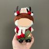 Only Clothes For 17Cm Labubu V1 V2 V3 Plush Idol Doll'S Clothing Christmas Red Santa Claus Sweater Hat Set Halloween Accessories