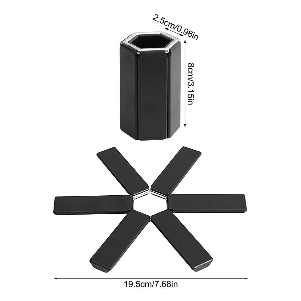 Kitchen Trivets Folding Insulation Pad Pot Mat Dish Placemat Coaster Folding Heat Insulation High Temperature Pots And Pans