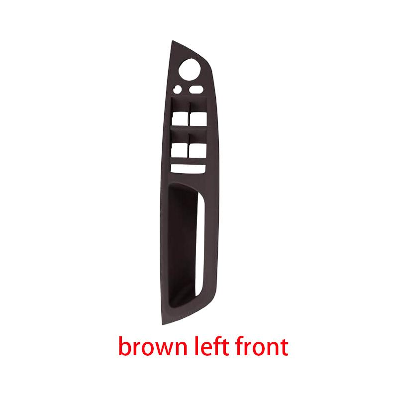 Bej Negru Gri Cotieră Mașină scaunul șoferului din stânga față LHD Mâner interior al ușii Panoul interior Tragere Capa de ornament pentru BMW E70 E71 X5