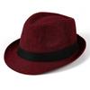 Top Hat Men's Vintage Jazz Hat Spring Summer Autumn Suit Hat British Gentleman's Hat