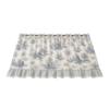 Rustic Oven Curtain with Ties Decorative Farmhouse Cover