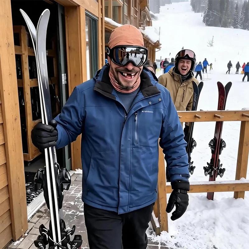 3D-gedruckte Vollgesichtsmaske für alten Mann, winddichte Winter-Skimütze, lustige realistische Gesichtsbedeckung für Motorrad, Wandern, Outdoor-Sport