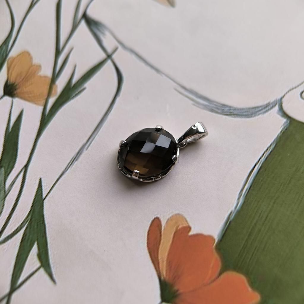 Silver Pendant with Rauchtopaz (smoky Quartz) 4.387ct (2180531)