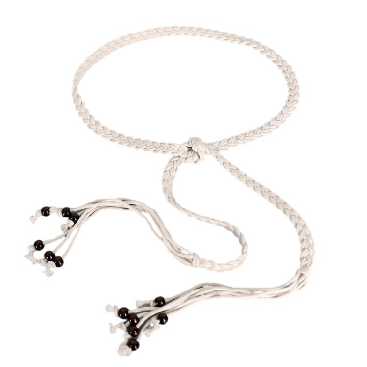 Breathable Cotton Waistband Handwoven Adjustable Waist Rope Belt Bohemian Waist Cord For Women Teens Girl Various Styles