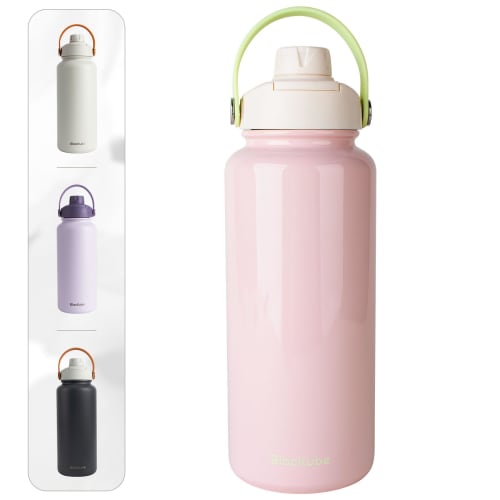 Blackube 1L Vacuum Insulated Water Bottle, Stainless Steel, Direct Drink, Insulated, for Hot and Cold Drinks, for Boys, Girls, Adults, and Children