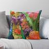 Exotic Paper Flowers Square Pillowcase Polyester Linen Velvet Creative Decorative Throw Pillow Case Sofa Cushion Cover
