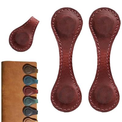 Magnetic Leather Bookmark Hand-Made Bookmark Creative Book Holder Memo Mark Wi