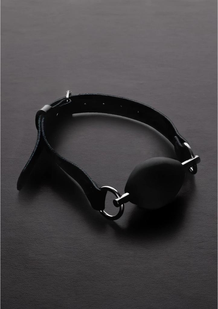 Steel - Oval Silicone Ball Gag