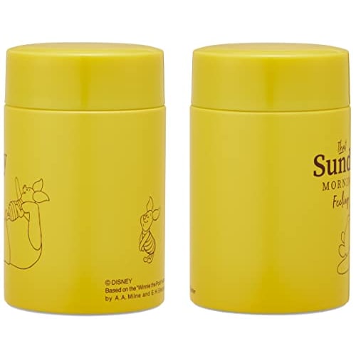 Skater Stainless Steel Soup Jar 180ml with Exclusive Pouch Winnie the Pooh Relax KLJFV2-A
