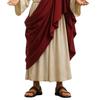 5palcová figurka Ježíše s otevřenými pažemi Ručně malovaná náboženská socha Ježíše Pryskyřičná křesťanská socha pro duchovní sbírku Domácí dekorace