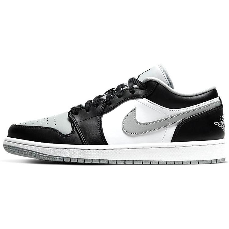 Air Jordan 1 Low 'Smoke Grey' (Unisex) Black / Black / Light Smoke Grey / White Vintage Basketball Shoes 553558 039