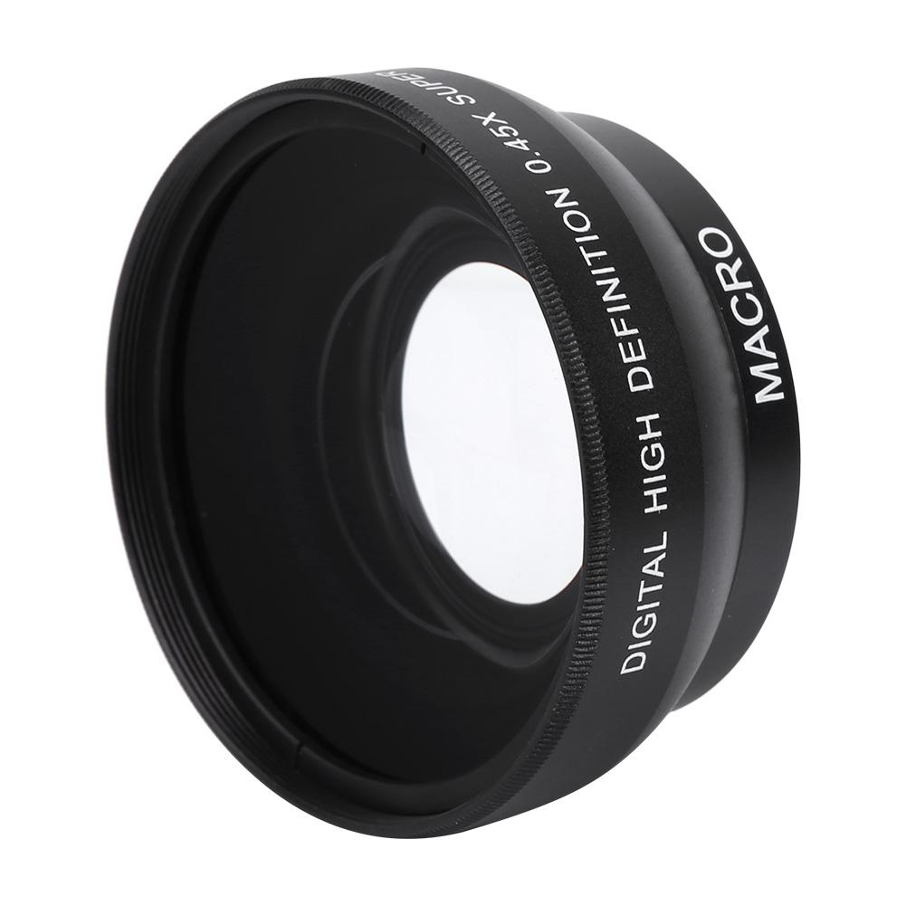 0.45X Magnification High Definition Wide Angle Lens for 49mm Mount Camera