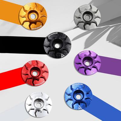 MTB Road Bike Stem Headset Top Cap Cover with Screw Bike Headset Cover Aluminium Alloy for Fork Head Tube Cycling Accessories