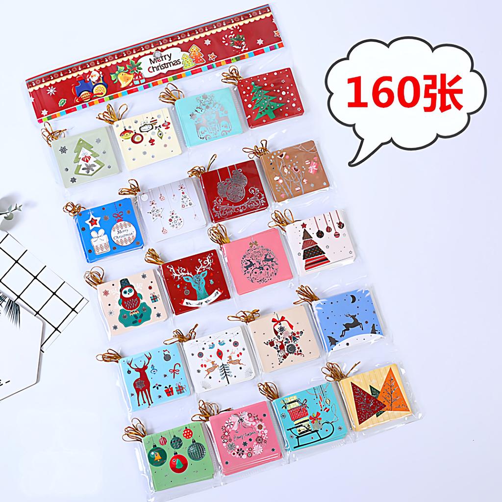 Creative Simple Christmas Card Holiday Wishes Flower Shop Christmas Decoration Mini Message Small Card