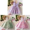 Butterfly Princess Dress For Girls With Cotton Blend Fabric Summer Child Gown
