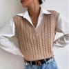New Sweaters, Women's Knitted Vests, Pullovers, V-neck, Vest Sweaters, Versatile Tops