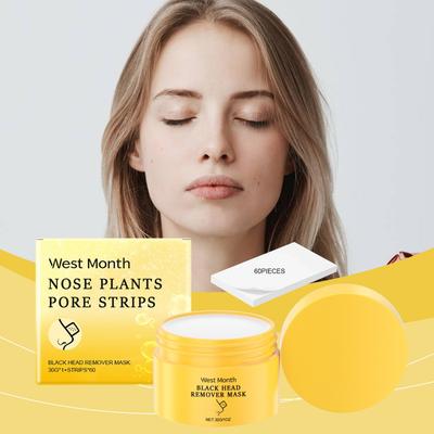 Gentle Oil Control Blackhead Removal Nose Mask and Removes Blackheads and Acne On The Tip of The Nose,Effective Nose Pore Cleansing Mask