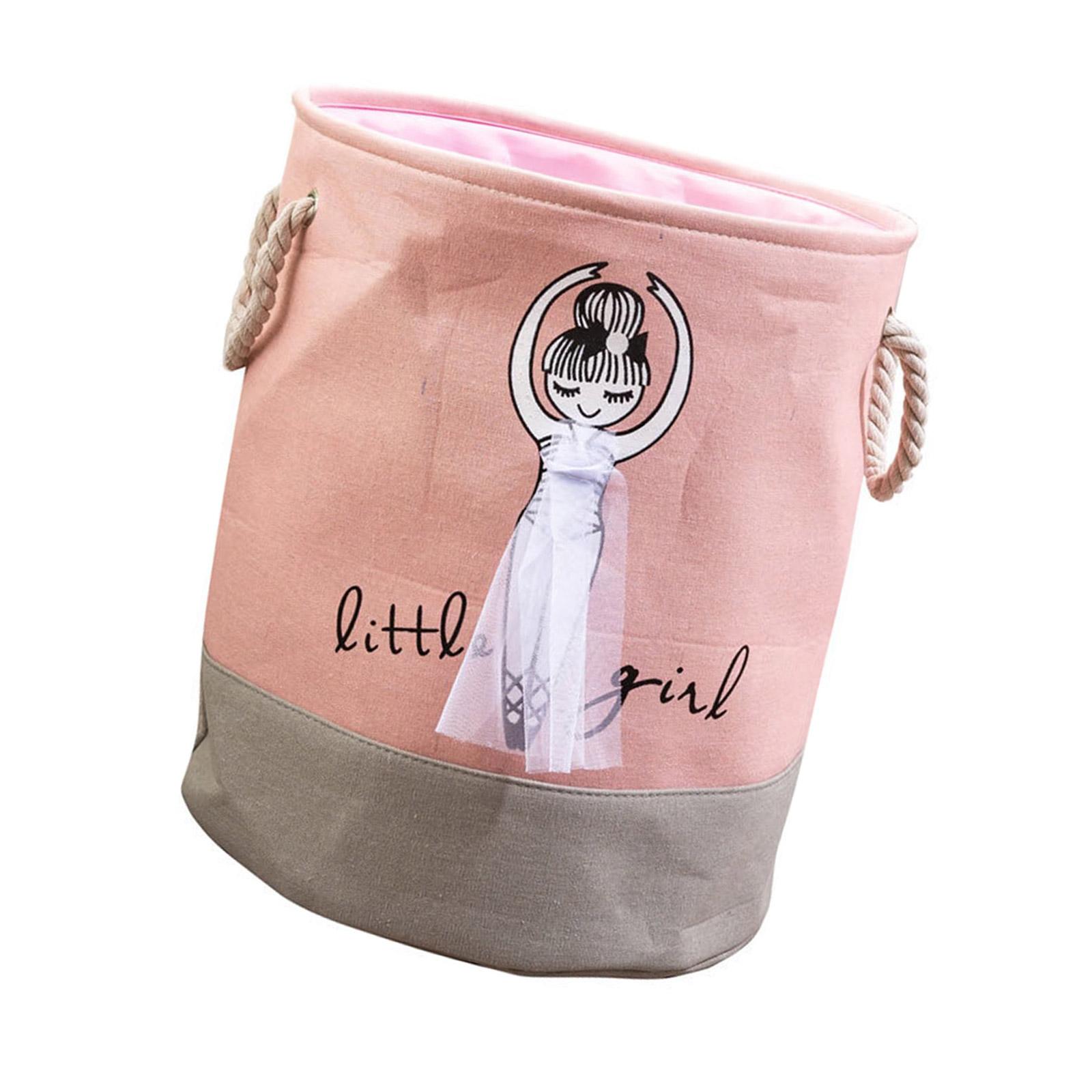 

Laundry Basket Space Saving Clothing Basket with Handle Foldable Toy and Dirty Clothes Storage Organizer for Kids Room 5