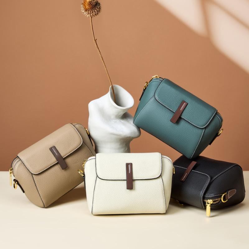 Genuine Leather Single-shoulder Bag Spring and Summer Design Sense Niche Bag Women's Small Bag Crossbody Bag
