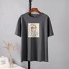 Shellsuning Summer New Aesthetic Printed Tshirts for Women 100% Cotton Vintage Short Sleeves Basic Tees Oversize Top Korean Casual Harajuku Tops