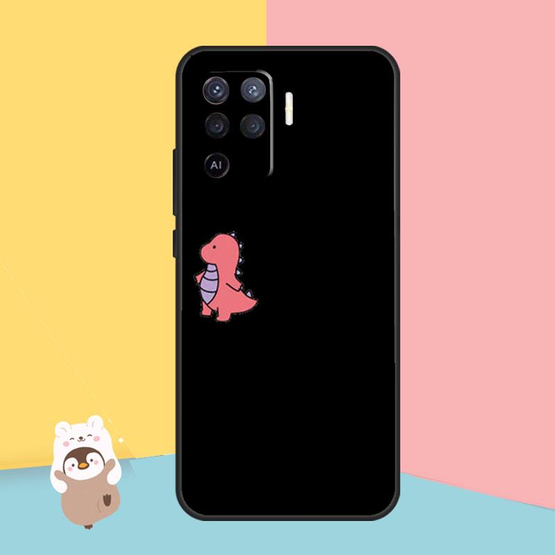 Cute Cartoon Animal Dinosaur Couple Case For OPPO Find X5 X3 Lite Pro A15 A16 A52 A72 A5 A9 A31 A53 A83 A93 A54 A74 A94 Cover