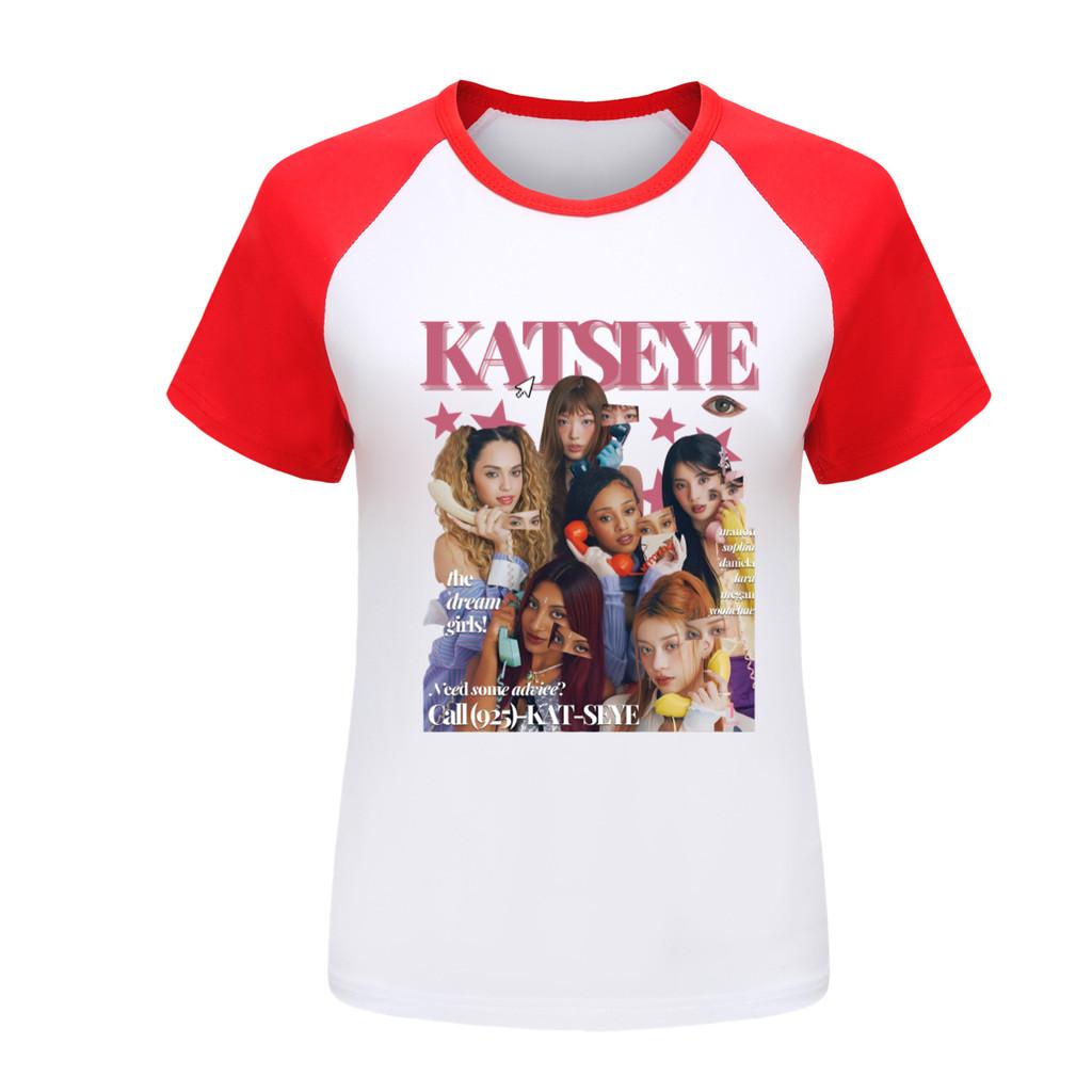 5303 Girls KATSEYE Print Pop Star Short Sleeves T-Shirt