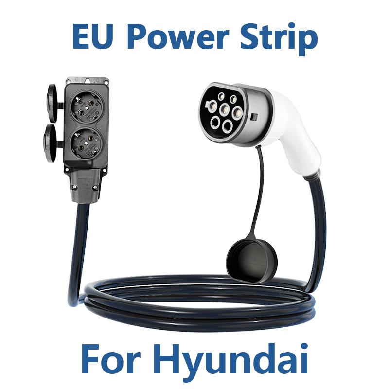 EVqiaoyi Type2 V2L Discharger Cable to 3.5KW EU Socket Compatible with For BYD, Renault Jaecoo 7 Omoda MG 4 XPENG Hyundai Geely