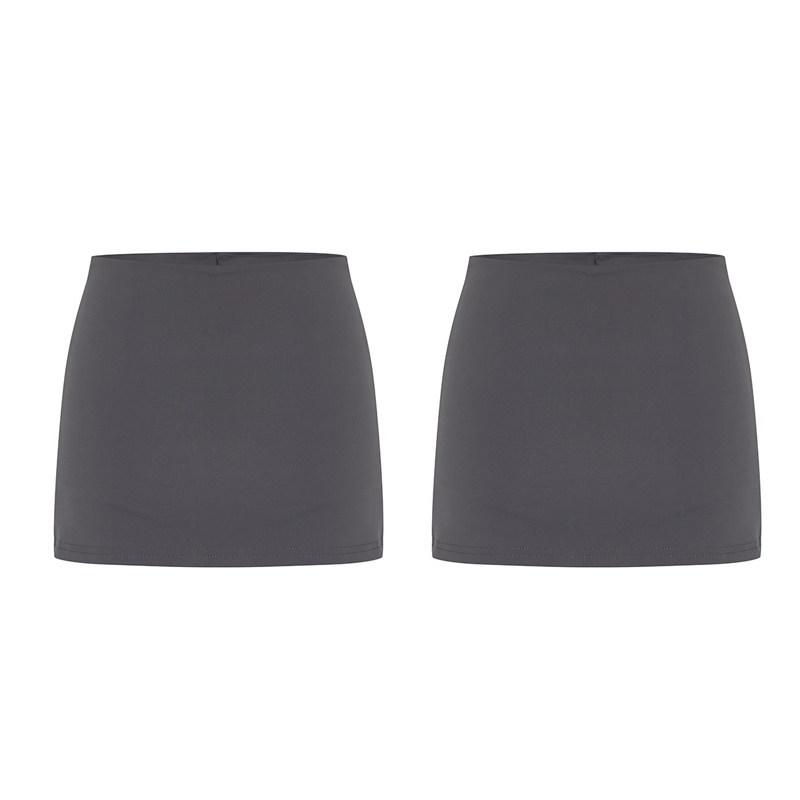 Women's Summer 2026 Slimming A-line Yoga Skort - American Style, Anti-Exposure, Hip-Hugging Sports Skirt