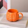 Festive Pumpkin Mug Cute Pumpkin Face Ceramic Halloween Mug Set 400ml Pumpkin Pattern Coffee Cups for Beverages for Adults