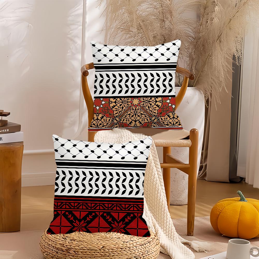 Fashion Hattah Keffiyeh Pillow Case Home Decoration Cushion Cover Suitable For Bedroom Car Office Sofa