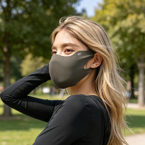 Three-dimensional Face Guard, Windproof Slimming Version Face Guard with 3D Eye Corner Protection, Moisturizing Fabric Hyaluronic Acid Sun Protection