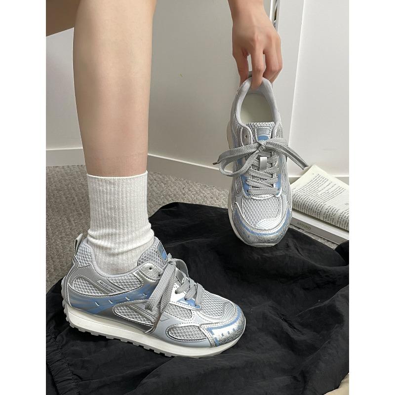 New products are on sale in summer, new thick-soled mesh casual retro versatile sneakers 2766