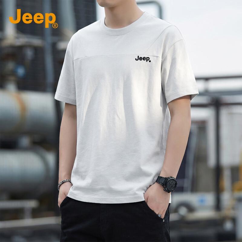 Jeep Herren locker geschnittenes Rundhals-Kurzarm-T-Shirt