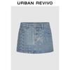 UR 2026 Summer Jacquard Denim Mini Skirt