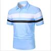 Summer Men's Striped Polo Shirt Men's Business Casual Top