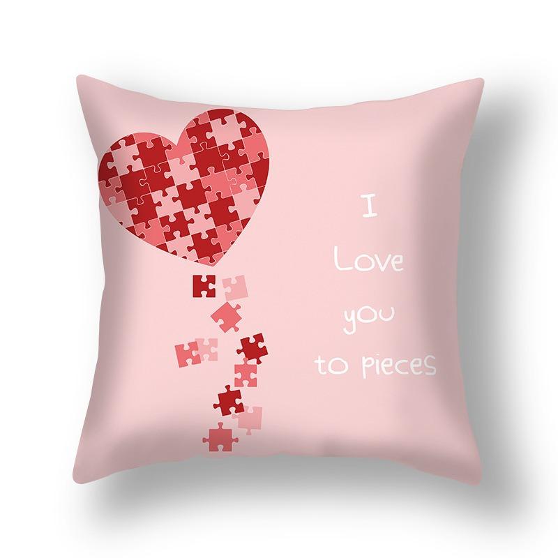 

Valentine s Day Ins Pillow Cover Cushion Cover Wedding Home Supplies Sofa Pillow Cover 45*45cm