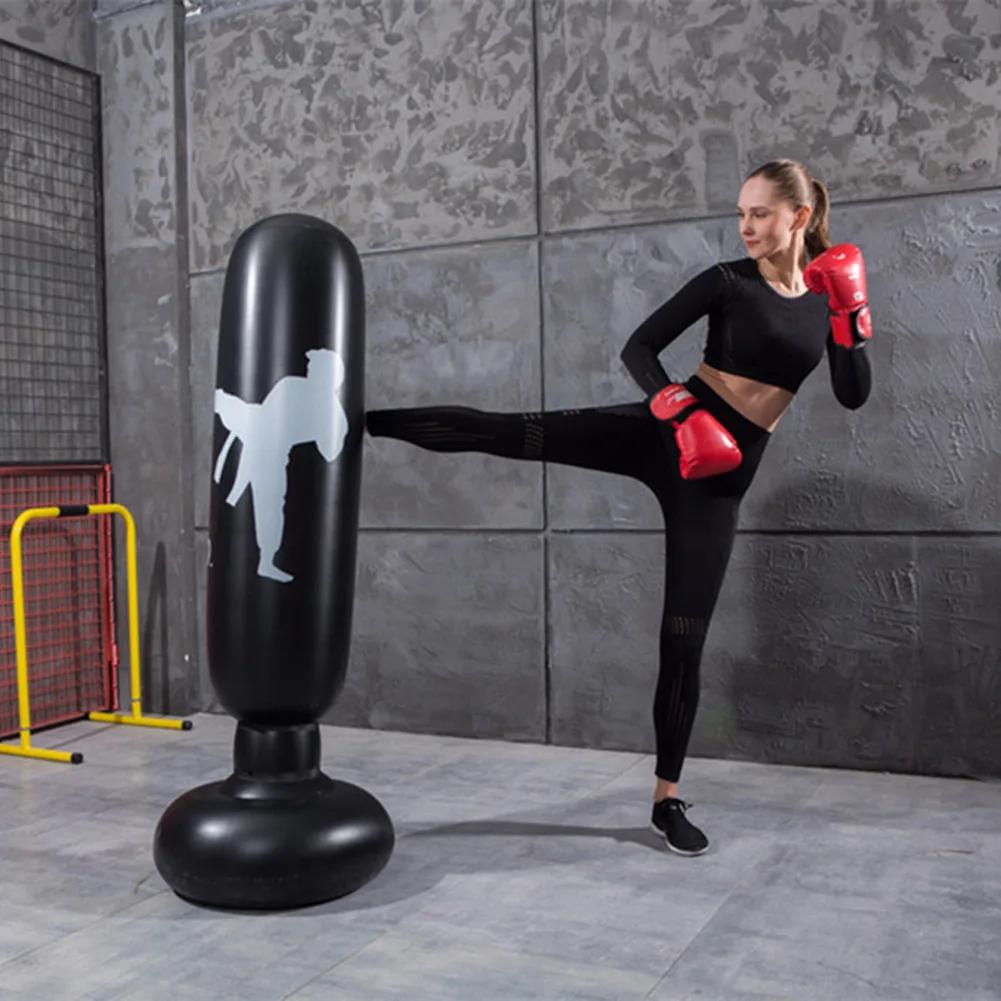 1.2/1.6M Boxing Bag Children's Inflatable Punching Bag Gym Fitness Boxing Training Sandbag Stress Relief Toys For Adults and Kid