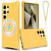 Case for Galaxy S26 Ultra - Silicone, Yellow, With Lanyard
