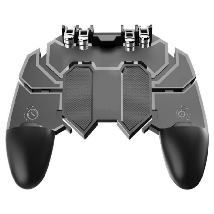 

Регулируемый мобильный игровой контроллер Эргономичная игровая рукоятка Многофункциональный мобильный геймпад Управление шестью пальцами АБС для игры 1