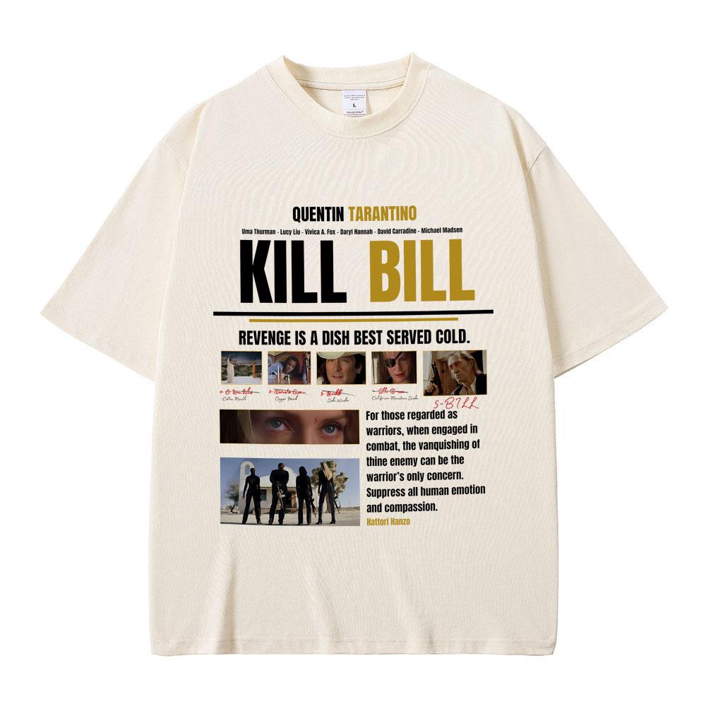 Hot Quentin Tarantino Classic Action Movie Kill Bill T Shirts Summer Men Women Fashion Casual Tshirt Male Vintage Streetwear