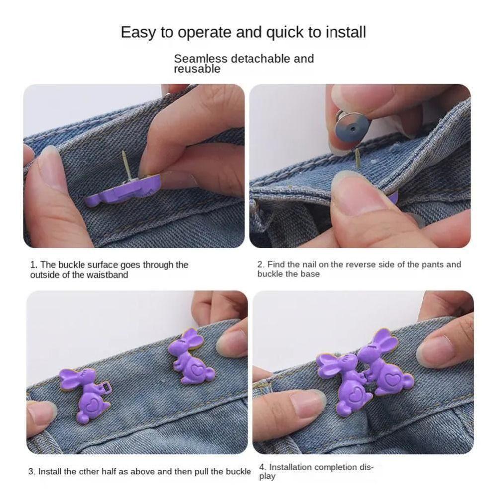Clothing Accessories Pant Waist Tightener Jeans Ornaments Removable Tighten Waist Button Adjustable Detachable