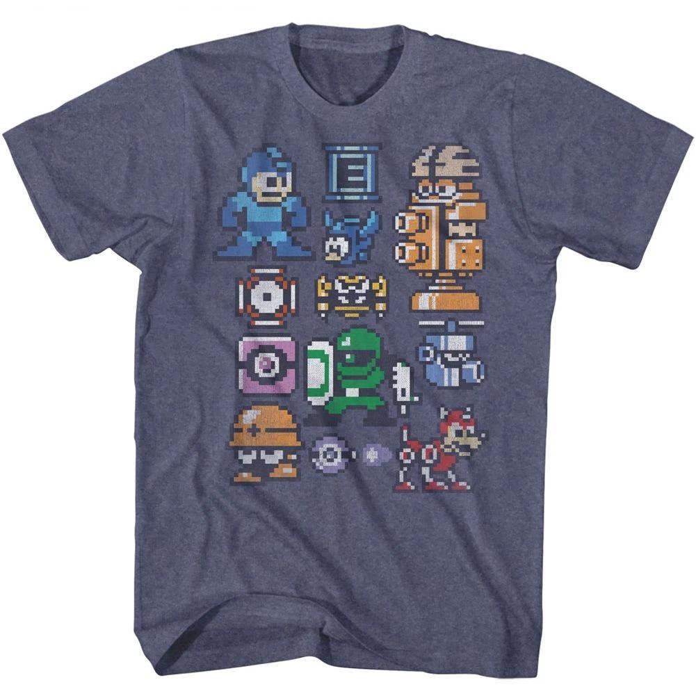 Mega Man - Pixelmans - Short Sleeve - Heather - - Children s T-shirt 130