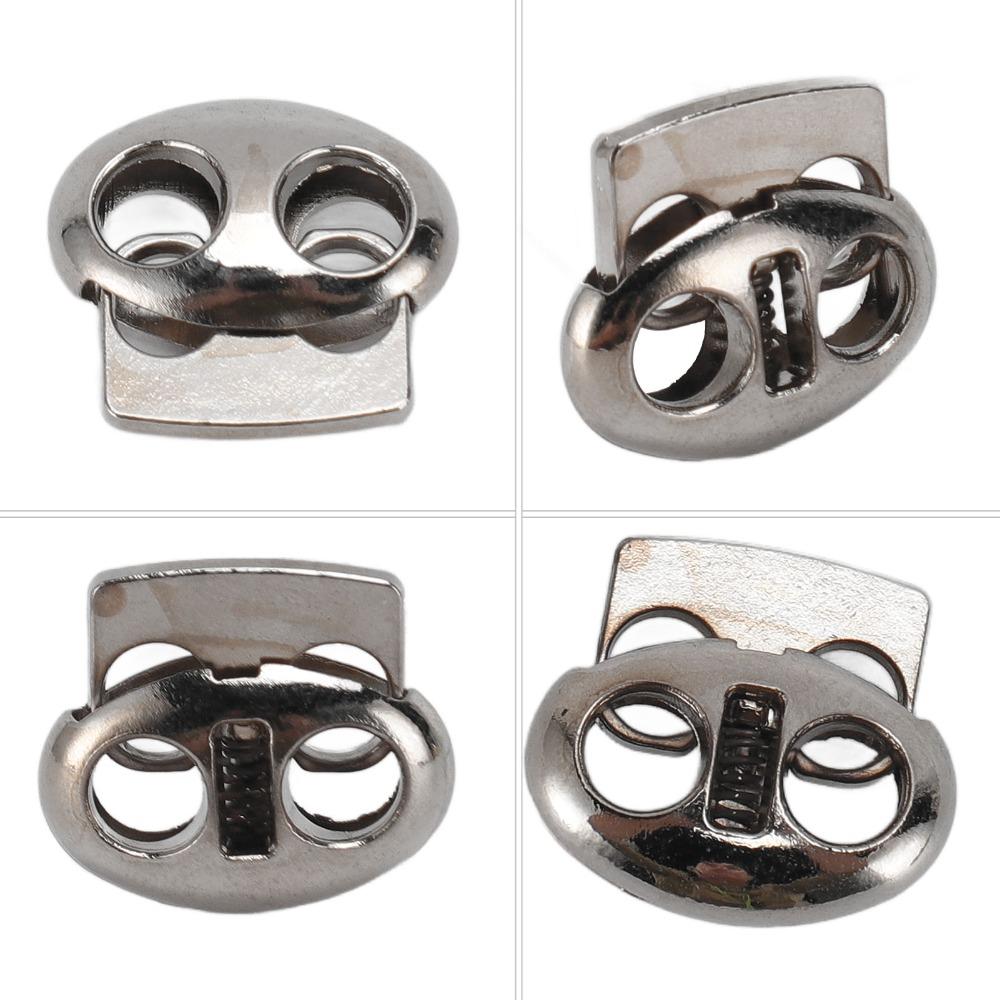 30pcs Heavy Duty Metal Cord Locks Alloy Material Drawstring Fasteners For Drawstrings
