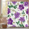 Watercolor Leaf Shower Curtain For Bathroom Vines Plant Flower Nordic Minimalist Polyester Curtain For Home Decorative Curtain
