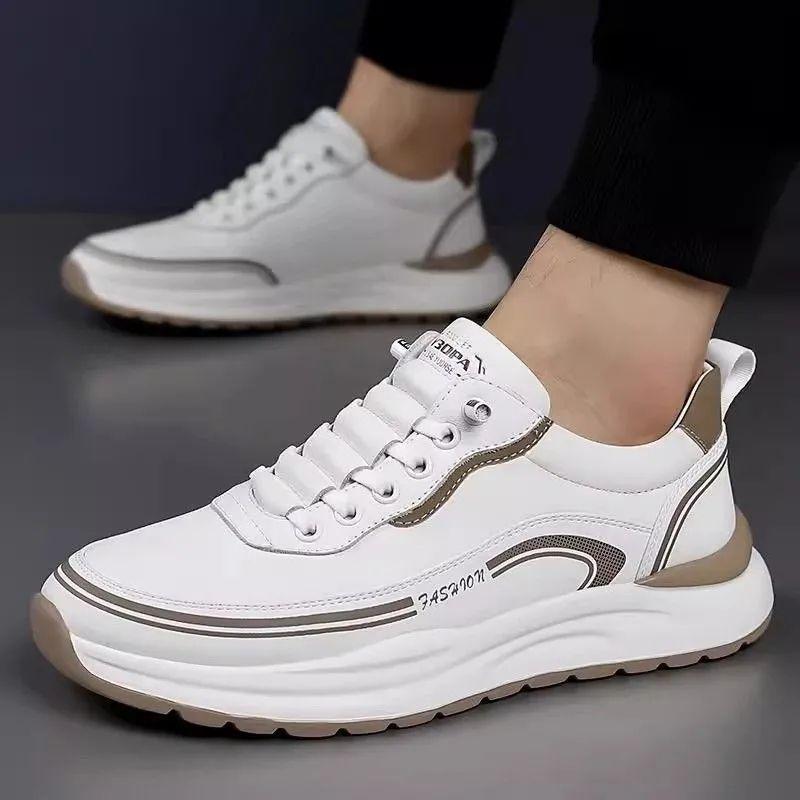 Men's Lightweight Breathable Dad Shoes - Soft Sole Casual Running Sneakers for Spring/Autumn 2025