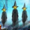 Halloween Witch Decorations Outdoor Lighted Witches Garden Decor With Sound Halloween Scary Props For Porch Garden Lawn Patio