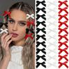 10/24Pcs Girl Hairpin Bowknot Decor Satin Shape Hair Pins Hair Clips Star Short Curly Long Braided Hair Tool