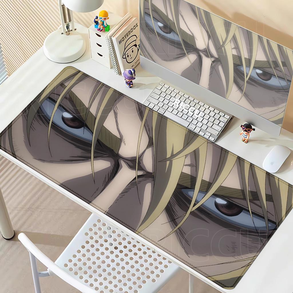 Gamer E-Sport Computer Mauspads Vinland Saga Mauspads Mechanische Tastatur Rutschfeste Gummi-Mauspads PC-Schrank Erweiterte Matten