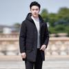 Men's Thickened Black Winter Business Workwear Cotton Jacket