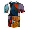 Fashion Colorful Abstract Art 3D Print T-Shirts Men Women Tees Short Sleeve Round Neck T Shirt Harajuku Top Men's Clothing